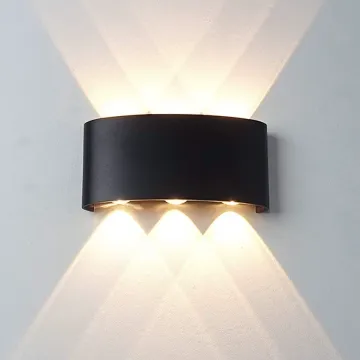 RGB Wall Light: ممر ممر شرفة بوابة داخلية في الهواء الطلق أدى إلى ديكور غرفة ملونة