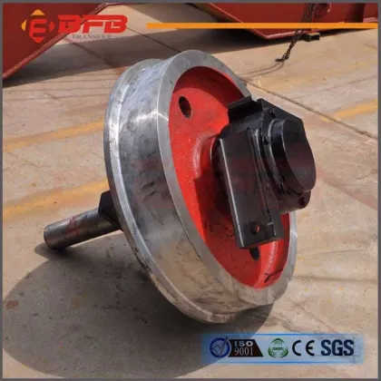 Cast Steel Crane Wheel on Rail