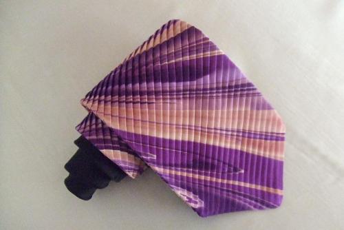 new fashion pleated silk necktie