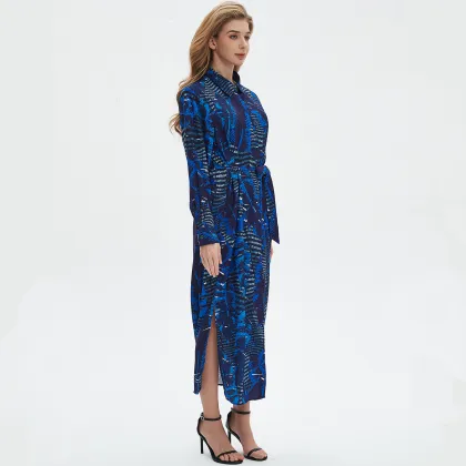 Ladies' Sunshine Satin Printed Dress