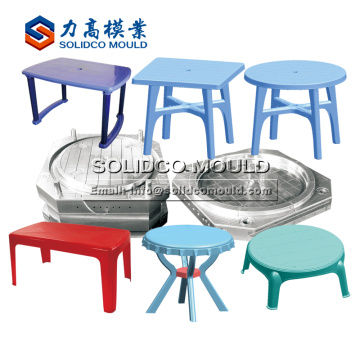 Cadeira de plástico de alta qualidade personalizada e molde de mesa