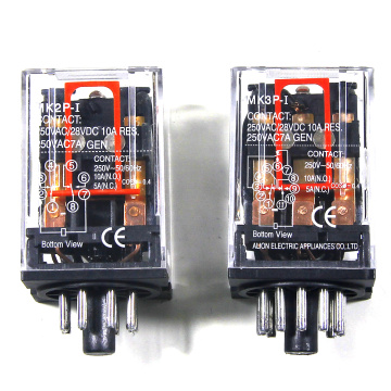 MK2P 8PINS 10A 250VAC/28VDC Relé interface