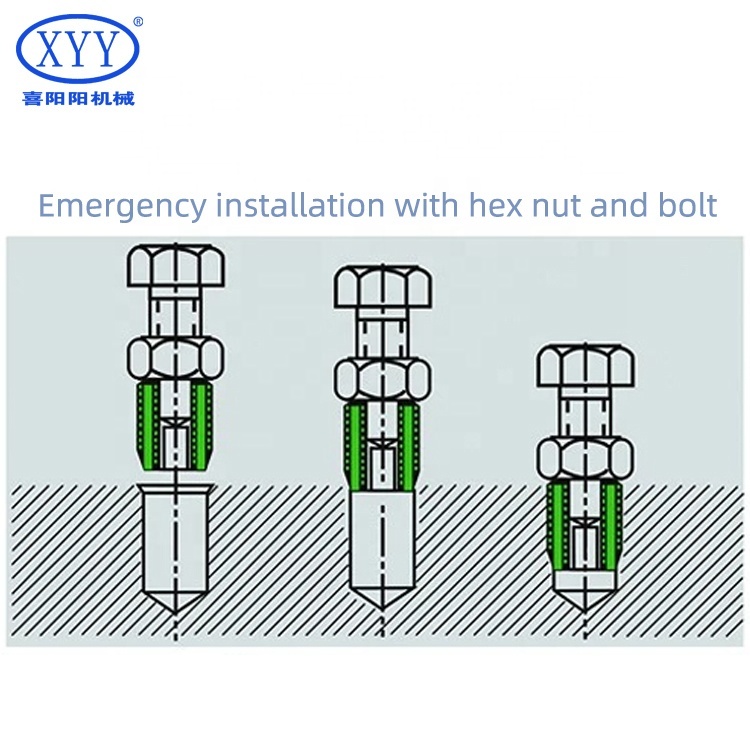 302 Series M3*0.5 Slotted Self-Tapping Inserts Stainless Steel and Zinc Plastic Thread Inserts