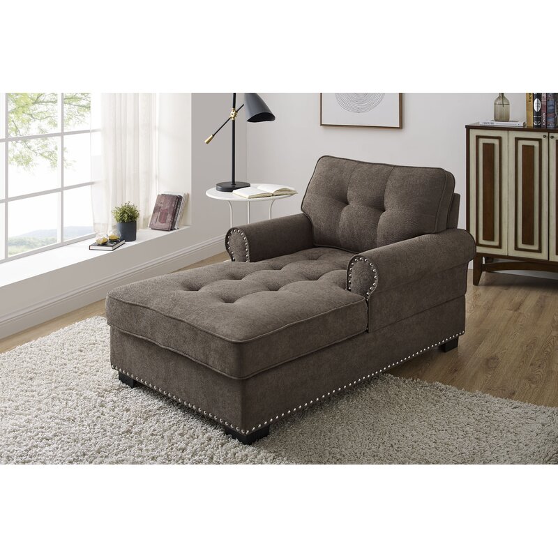 Sala de estar Cadeira Cadeira Tufted Chaise Lounge Sleeper