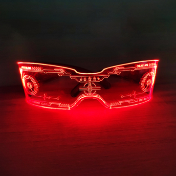 Customizable LED Folding Party Sunglasses with Logo