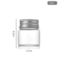 37mm Glass Food Storage Bottle with Aluminum Cap