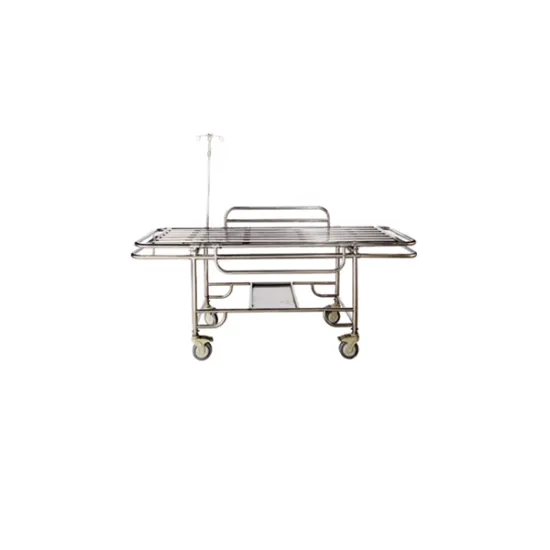 Stainless steel four small castors stretcher