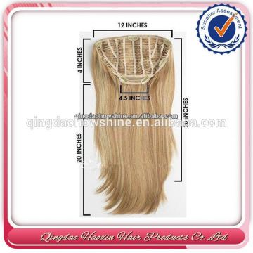 Heavy Density For Women New Brazilian Virgin Human Hair Half Wig