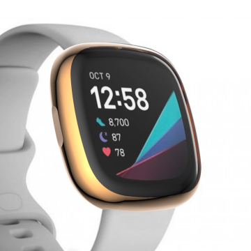 Ελαφρύ προστάτης οθόνης TPU για Fitbit Versa 3/Sense - Αξουχνικό κέλυφος ανθεκτικό σε γρατζουνιές