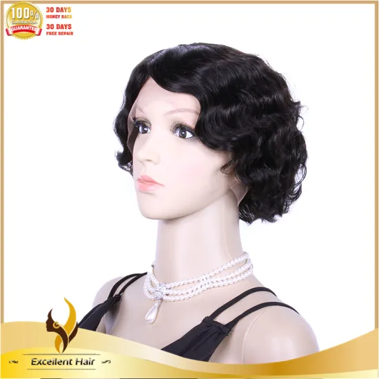 Factory in Qingdao new style wholesale virgin indian hair side part lace front wig