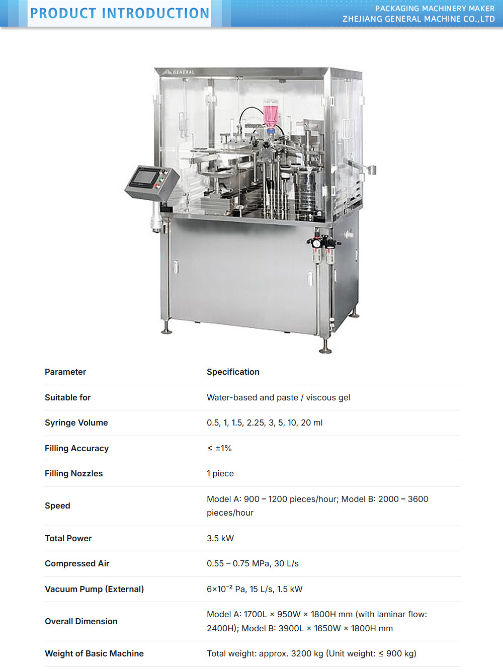 Syringe Vacuum Fill Plug Equipment X