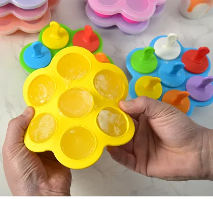 Homemade silicone frozen baby ice cream mold