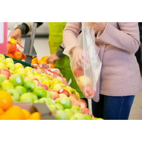 Reusable Supermarket Flat Bulk Reusable Plastic Produce Food Packaging Bags