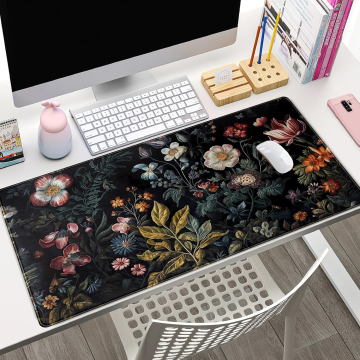 Customizable Large Rectangle Rubber Mouse and Keyboard Desk Pad: Non-Toxic, Soft, and Landscape Design