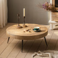 Table d'appoint artisanale extensible