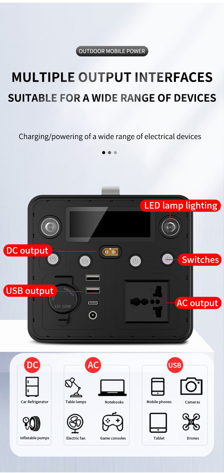 Portable Power Station 600W