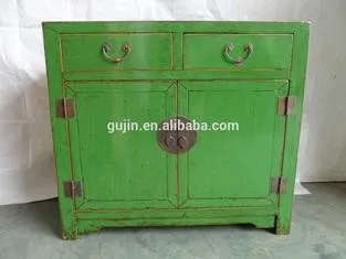MING STYLE WOOD SIDEBOARD BUFFET STORAGE CABINET