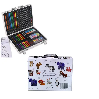 Kids Stationery Set: Drawing Colors and Painting Kit for Boys and Girls