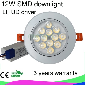 12W 2835 SMD LED downlight