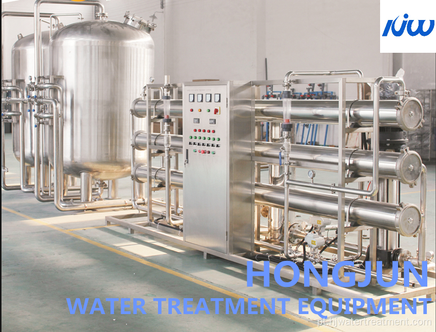 Sistema de tratamento de água de dessalinização da água do mar