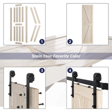 Juegos de puertas con herrajes para puertas y puertas de madera