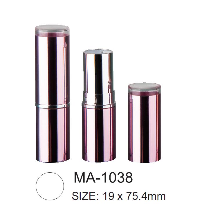 Στρογγυλό αλουμίνιο κενό δοχείο κραγιόν MA-1038