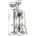 Multi-Level Tall Cat Condo Furniture Cat Tree