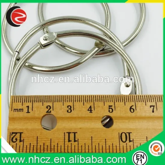 Nickel plating metal Jumbo 60MM book ring
