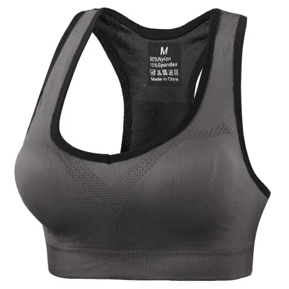 Plus Size Women's Quick Dry Yoga Bra Pullover Activewear