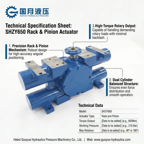 Heavy Duty Rotary Cylinders Rack and Pinion Rotary Actuator