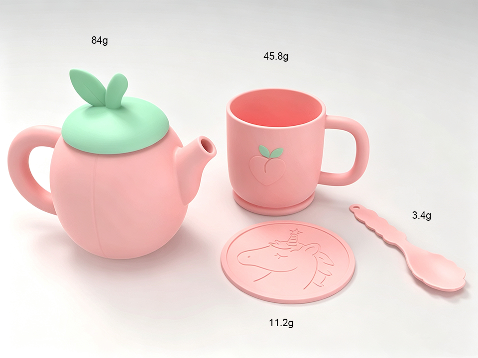 silicone tea pot set toy MFZ-G029