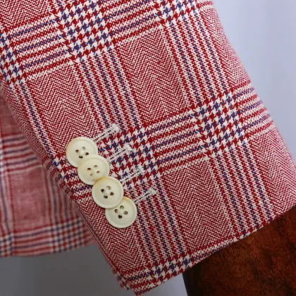 Korean Inspired Pink Double Breasted Blazer