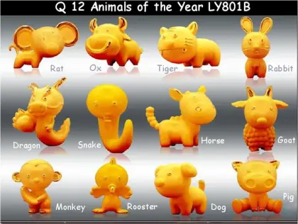 Gold Gift & Craft, 12 Animals of the Year, Chinese Zodiac