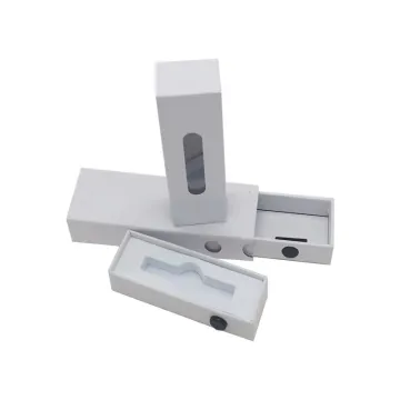 Custom White Child Resistant Paper Box for CBD