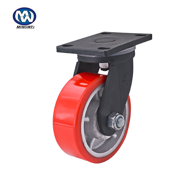 Extra Heavy Duty Iron Core Pu Caster Wheel 4 Zoll 1100 kg