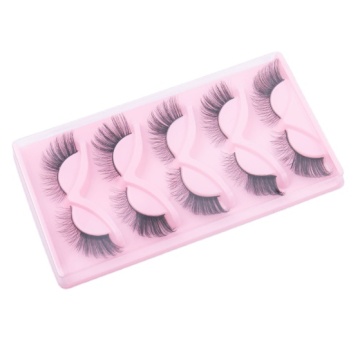 European and American Style Fox Eye False Eyelashes: Thick One-Piece Faux Mink Lashes in Synthetic Material, 12mm Length