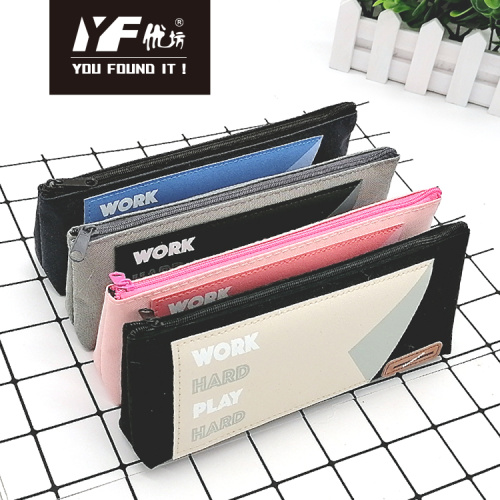 Cloth Pencil Bag Hardwork style oxford pencil case Supplier