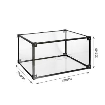 Stackable Transparent Acrylic Shoe Box with Magnetic Closure and Logo