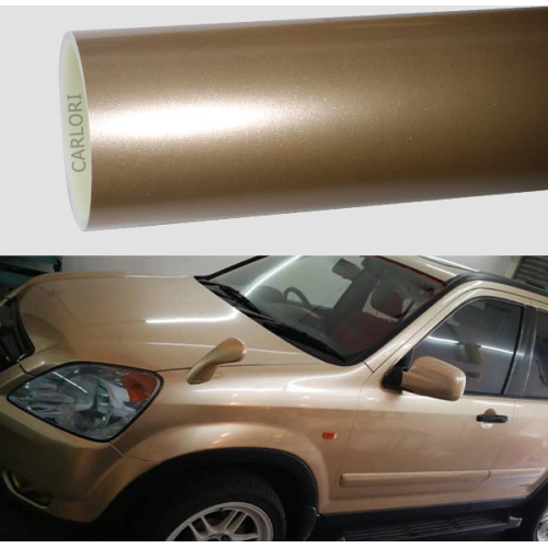 metallic gloss champaign Gold Car Wrap Vinyl