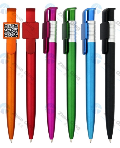 Promotionele plastic pen met QR-code