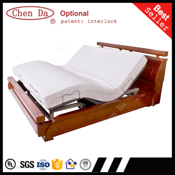 2015 new design adjustable bed with double twin