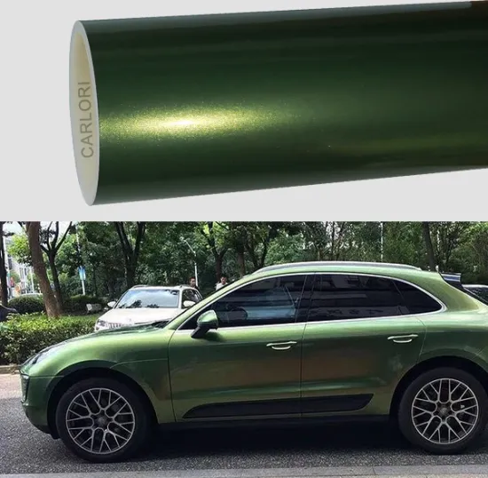 metallic fantasy grass green car wrap