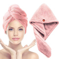 Microfiber absorbed hair towel quick dry