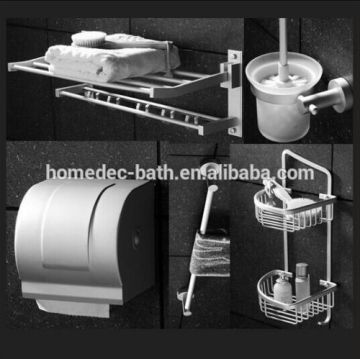 Chrome Zinc Alloy Bathroom Accessories Set For Hotel