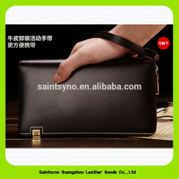 16945 Hot sale multifunction High capacity men zipper pouch wallet