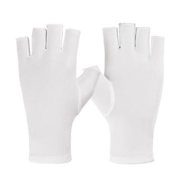 Summer Half Fingers Thin Breathable Anti-UV Driving Gloves