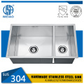 Sus304 Double Bowl Kitchen lavabo