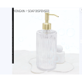 Transparent glass hand soap dispenser