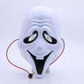 Máscara de terror de Halloween com capuz de PVC fantasma sorridente