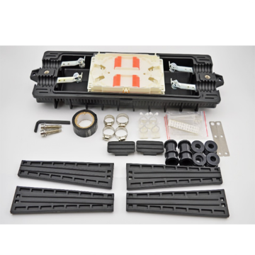 Horizontal 24 cores Fiber Rack Mount Splice Enclosure